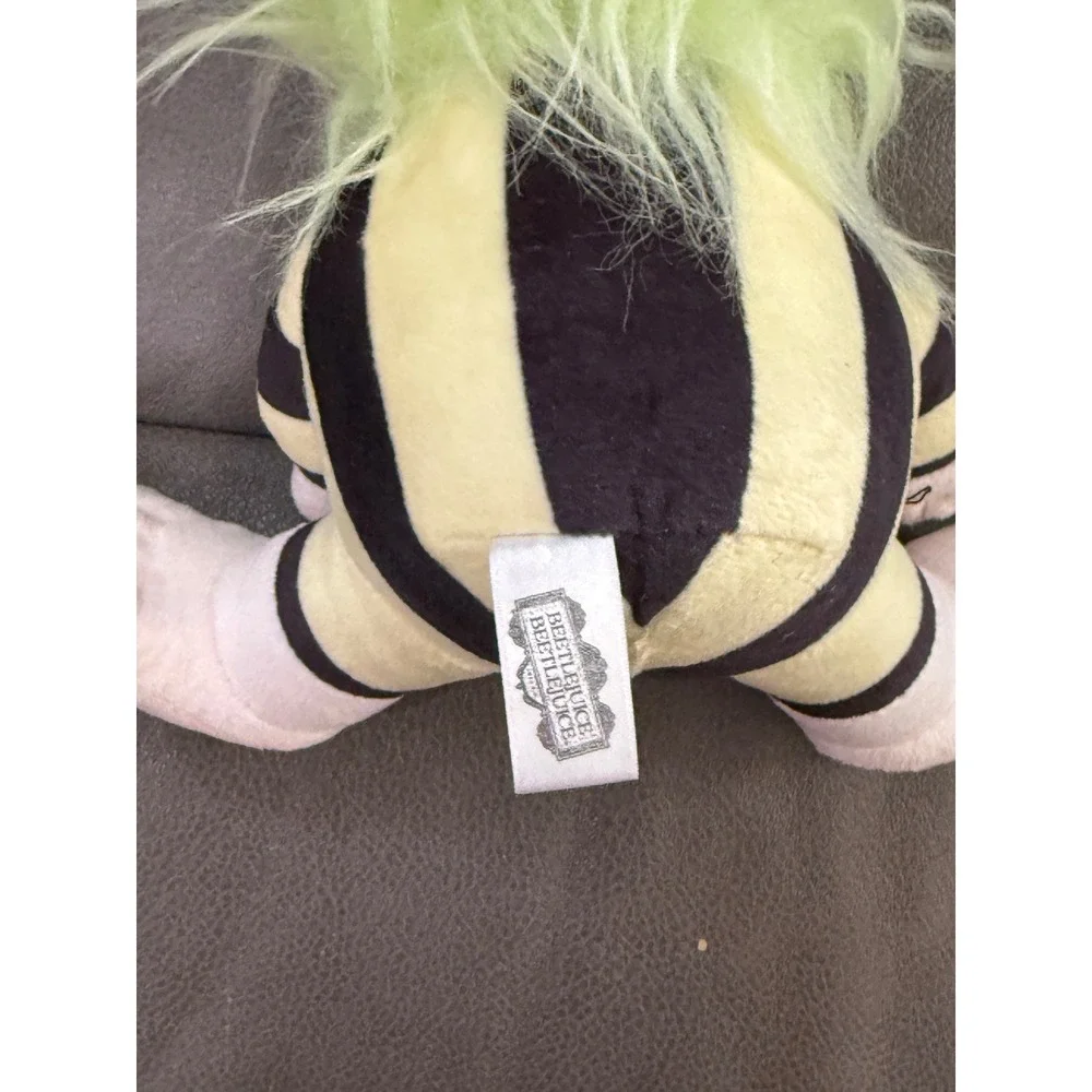 Beetlejuice‎ Plush Figure Neon Green Hair Striped Suit Horror Movie Toy WB